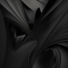 Black Minimalist 3D Abstract Background - Great for Creative Design Projects