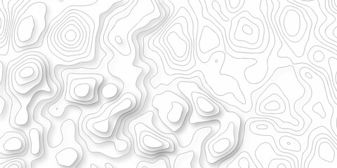 Topographic map. Geographic mountain relief. Abstract lines background. Contour maps. Vector illustration, Topo contour map on white background, Topographic contour lines vector map seamless pattern.