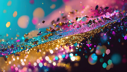 Colorful glitter background. Generative AI