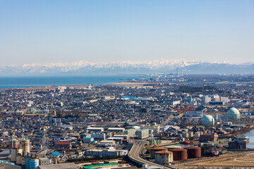 Naklejka premium 市街地