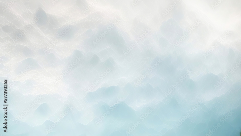 Leinwandbilder light blue background abstract texture of wavy ripples with a gradient transition to white. ai gener