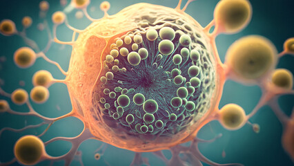 3d rendered illustration of cellular