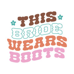 this bride wears boots