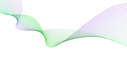 green purple tech wavy lines gradient vector illustration