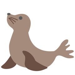 illustration of a cartoon seal