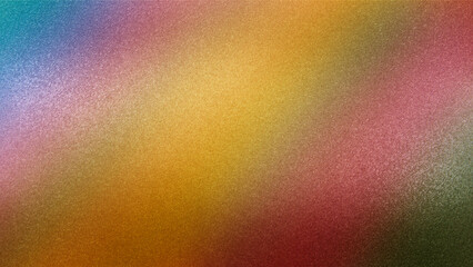 Abstract blurred grainy gradient background texture. Colorful digital grain soft noise effect...