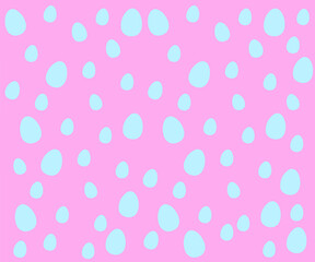 Easter eggs - Easter pattern - Egg pattern - seamless -  blue eggs pink background
