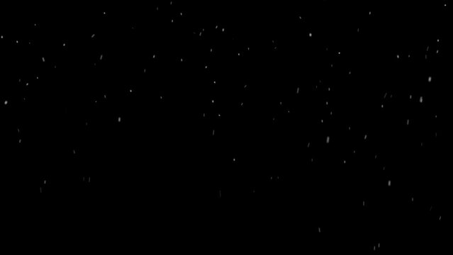 Snow particle with black background 1