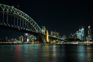 Fototapeta na wymiar ニューサウスウェールズ州シドニーの夜景