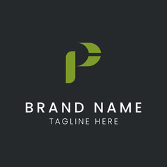Letter P logo vector design tamplate