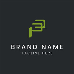 Letter P logo vector design tamplate