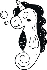 unicorn seahorse animal
