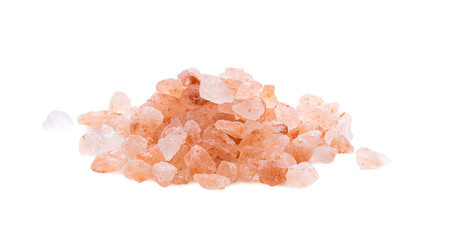 Fototapeta na wymiar Himalayan salt raw crystals Isolated on transparent png