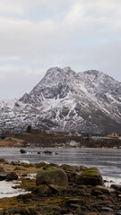 Northern Norwegian mountains in winter