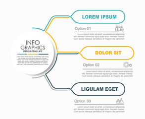 Naklejka premium Infographic design template with place for your data. Vector illustration.