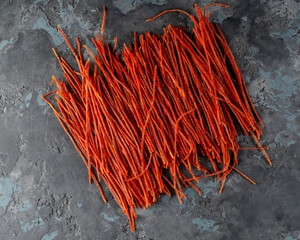 Salted dried fish. Fish appetizer for beer