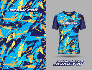 Sublimation printing grunge seamless pattern background design for jersey and tshirt sports team