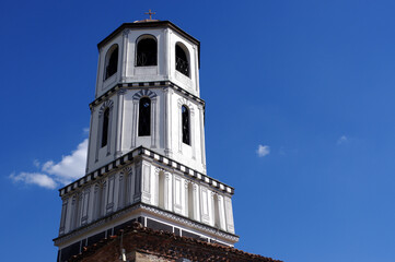 Obraz premium Clocher de l'église Saint-Constantine et Helena, vieille ville de Plovdiv, Bulgarie