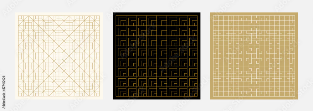 Poster abstract square geometric for art deco element