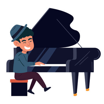 jazz musician playing piano