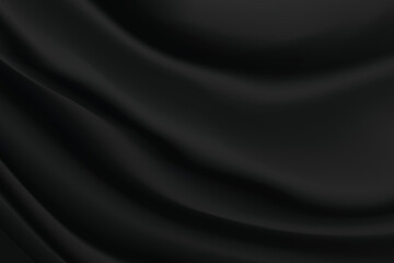 Black Cloth Pattern Background. Vector Illustration