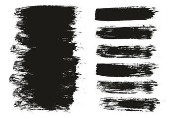 Round Brush Regular Long Background & Straight Lines Mix Artist Brush High Detail Abstract Vector Background Mix Set 