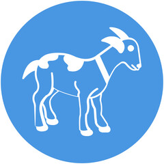 Forest goat Vector icon which can easily modify or edit

