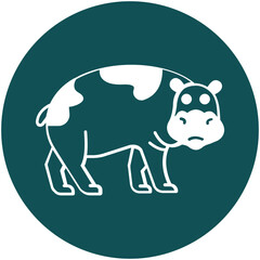 Hippo Vector icon which can easily modify or edit

