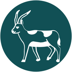 Antelope Vector icon which can easily modify or edit

