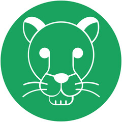 Leopard Vector icon which can easily modify or edit

