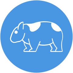 Wombat Vector icon which can easily modify or edit

