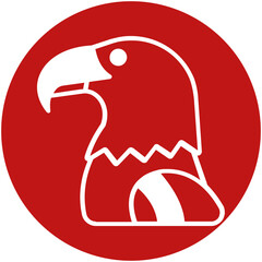 Sea eagle Vector icon which can easily modify or edit

