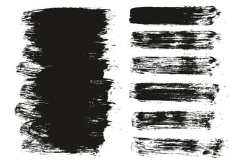Round Brush Regular Long Background & Straight Lines Mix Artist Brush High Detail Abstract Vector Background Mix Set 