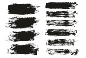 Round Brush Regular Long Background & Straight Lines Mix Artist Brush High Detail Abstract Vector Background Mix Set 