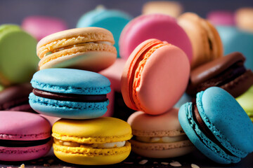 Macarons Generate Ai