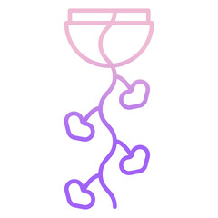 string of hearts plant icon