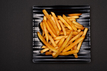 french fries on a plate