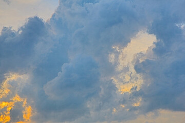 the Dramatic sky before storm, Storm clouds