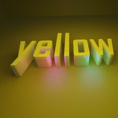 3d golden word