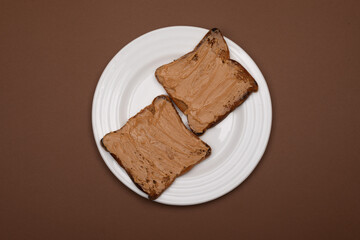 Toast with peanut butter