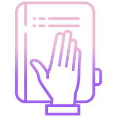 Obraz premium Oath icon