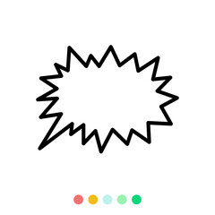 Speech bubbles linear vector element, Text balloon, Vector icon.