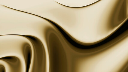 Digital sea of silver satin metal moving in gentle waves. Design. Metal fluid fabric like material.