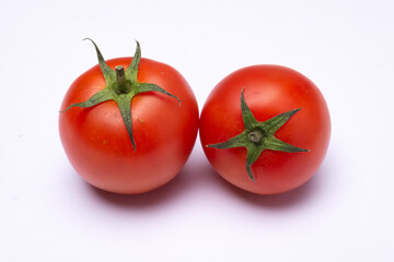 tomato on white background