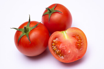 tomatoes isolated on white background