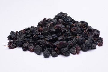 raisins on a white background