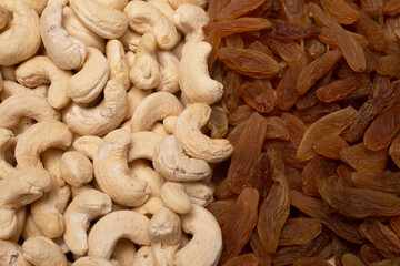 close up of cashew nuts