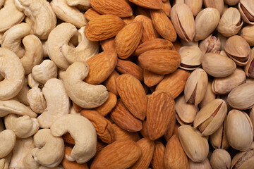 Almonds, cashews & pistachios