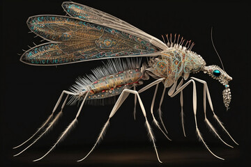 Mosquito art. Generative AI