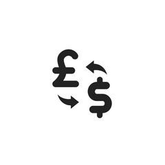 Exchange Pound to Dollar - Pictogram (icon) 